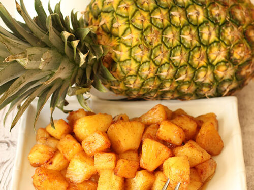 Brown Sugar Roasted Pineapple Mirlandra S Kitchen