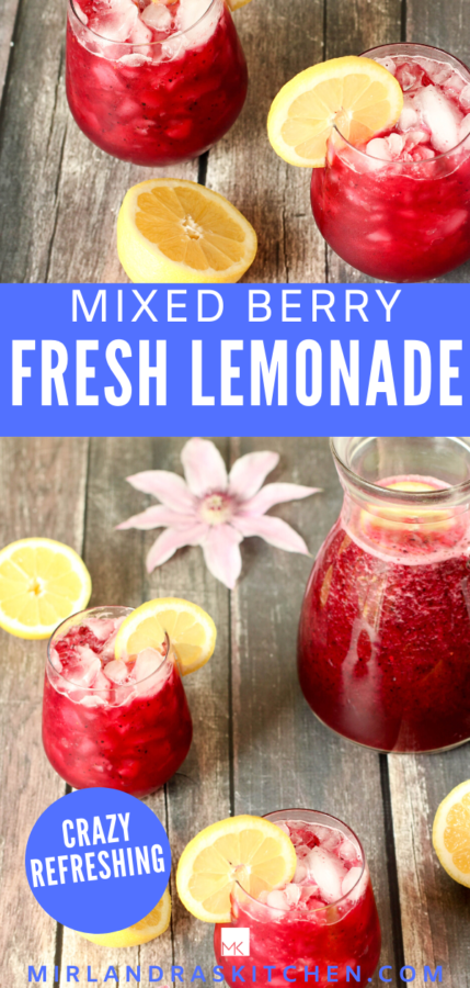 mixed berry lemonade promo image