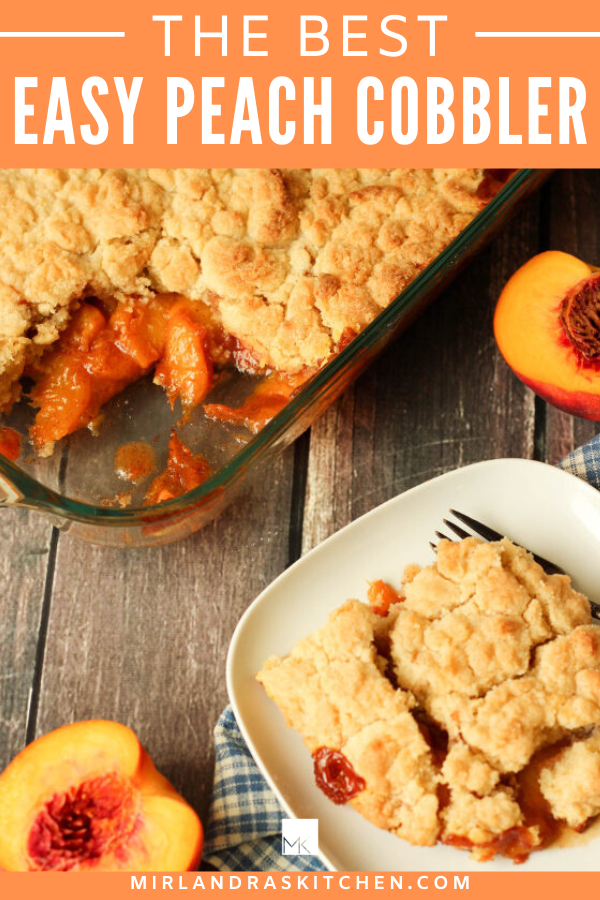 easy peach cobbler promo image