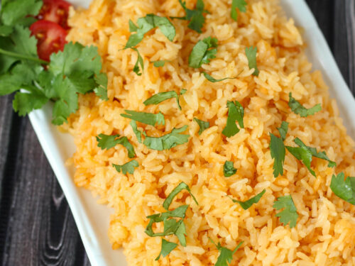 Rice Cooker Mexican Rice - Pinch and Swirl