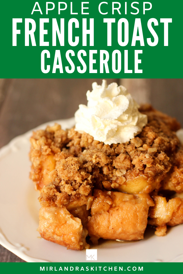 apple crisp French toast casserole promo image