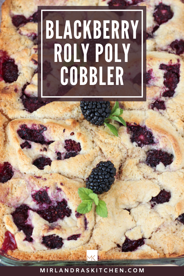 roly poly blackberry cobbler promo image