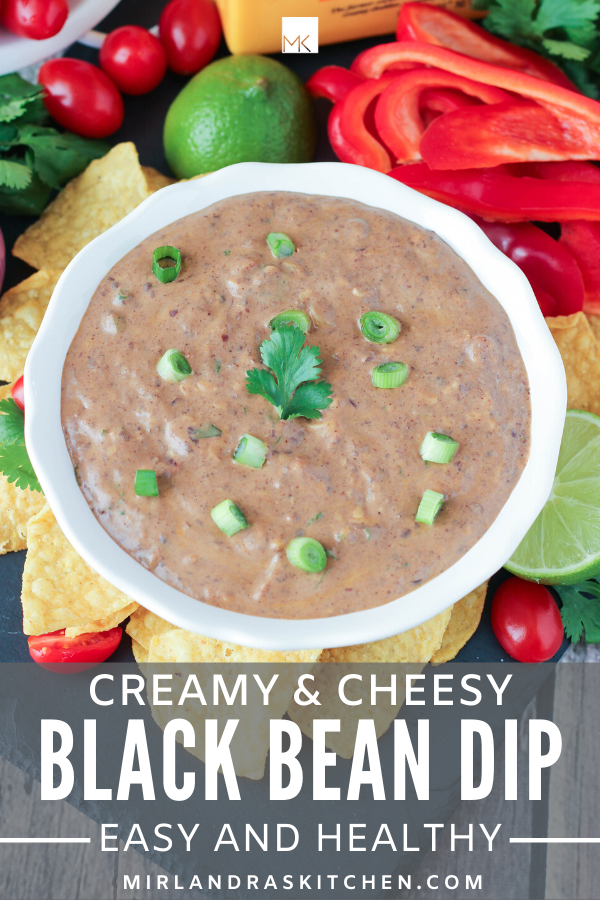 creamy black bean dip promo image