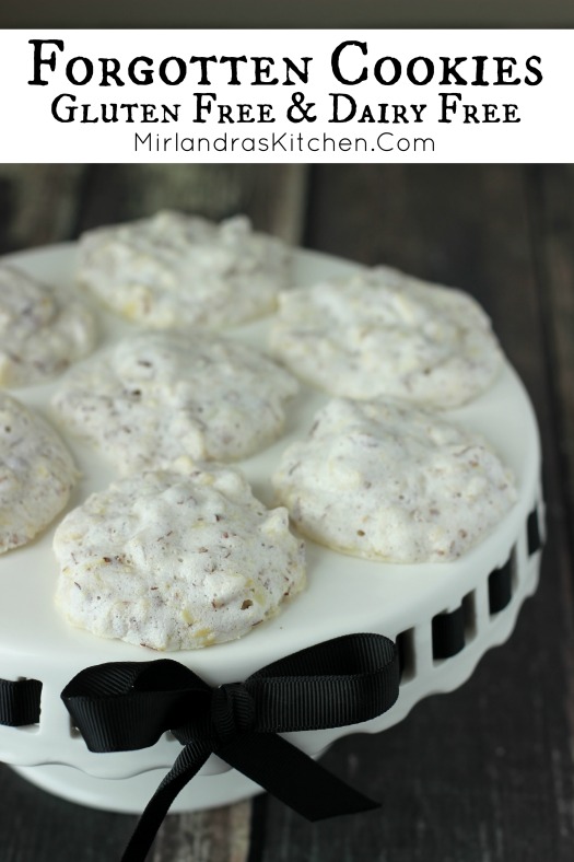 Gluten free cookies have had always had a bad rap at our house but Forgotten Cookies are the exception! We love these delightful, crunchy almond meringue inspired cookies! They are simple to make and don't require any special ingredients!