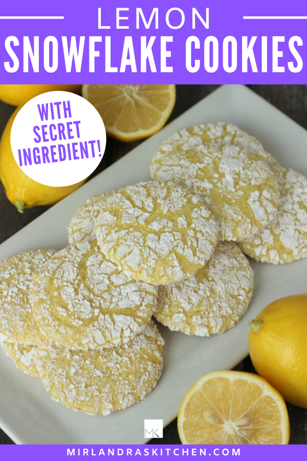 LEMON snowflake cookies promo image