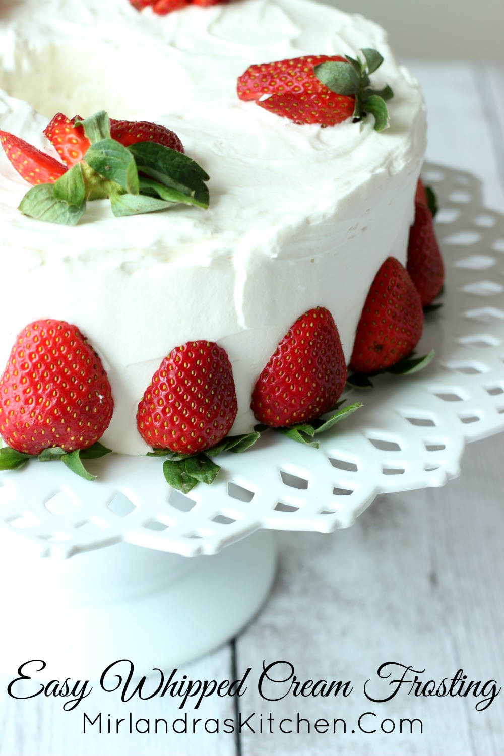 Easy whipped cream frosting mirlandra s kitchen