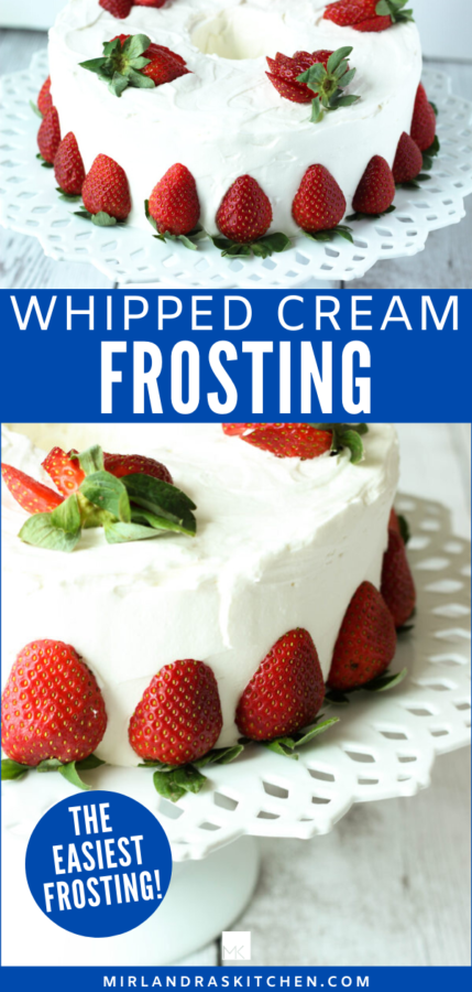 easy whipped cream frosting promo image