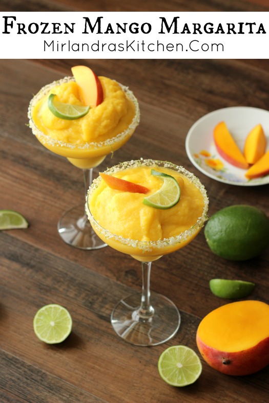 Refreshing and delicious, this Frozen Mango Margarita is the ideal summer drink. It is the perfect blend of tequila, sweet mangoes, and tangy lime.