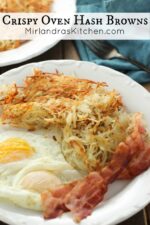 The oven is the easiest way to make perfect, crispy, golden hash browns! They taste amazing, never burn and you don't have to slave in the kitchen!