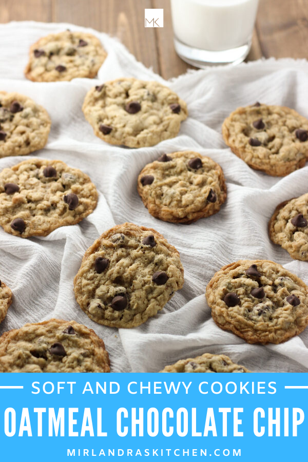 chewy oatmeal chocolate chip cookies promo image