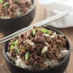 15 minute easy Korean Beef bowls taste just like Korean BBQ and are on the dinner table fast. One pan and a few great flavorful ingredients make this a win. This recipe is easy to adjust for adults that love spice or kids that would rather skip it.