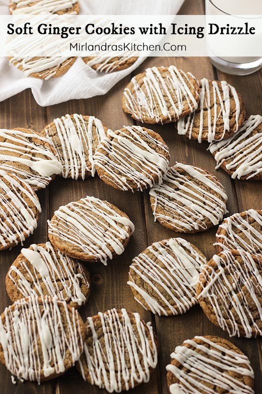 There is something magic about these soft ginger cookies with icing drizzle. The old fashioned flavor, the chew, and the drizzle add up to the perfect Christmas cookie! This recipe is also perfect for making in advance and storing in the freezer until you are ready to bake. Warm cookies on demand is my kind of life!