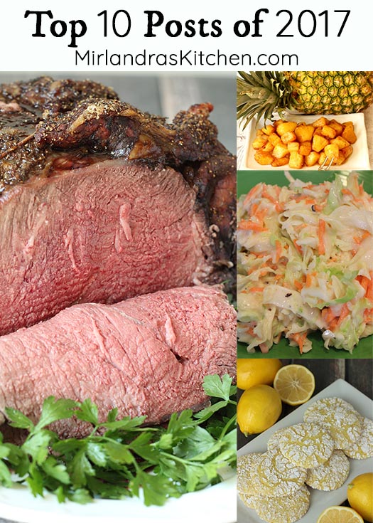 2017 was a great year with 70 new recipes here on the blog! Every year at this time I like to look back and see what was most popular just by the numbers. These were the 10 most popular recipes of 2017! 