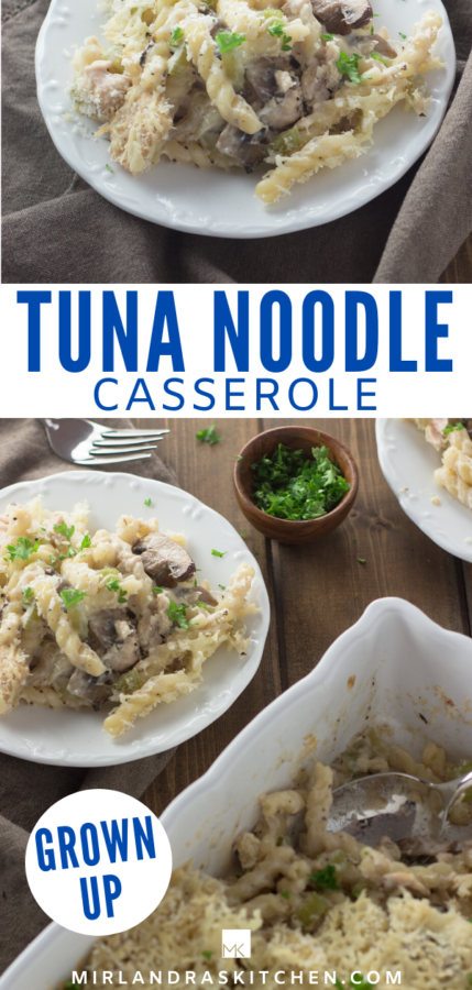 homemade tuna noodle casserole promo image