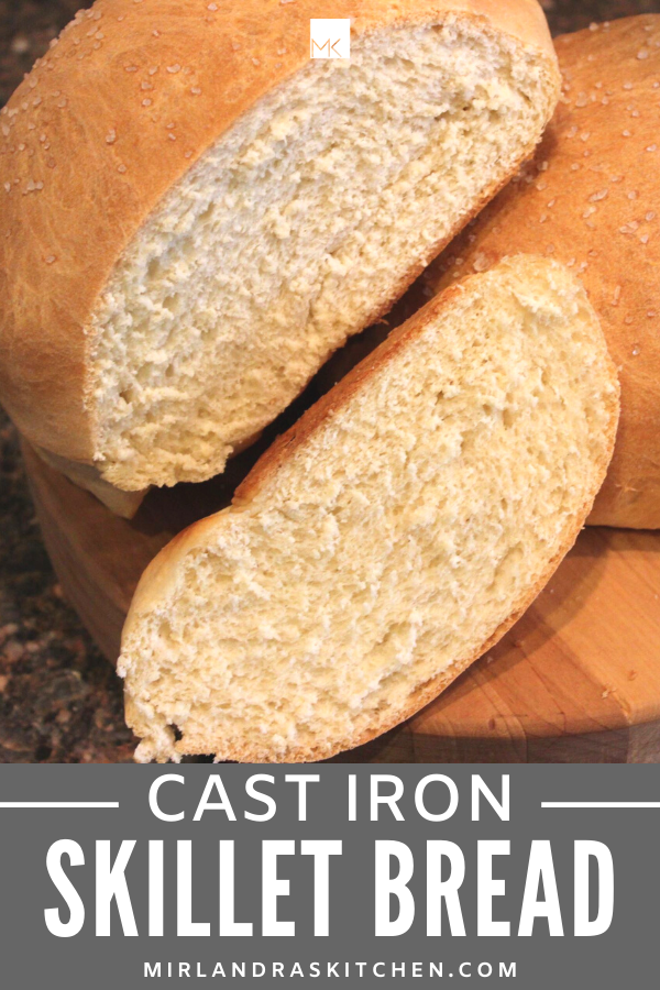 Cast Iron Skillet Bread Recipe - the Imperfectly Happy home