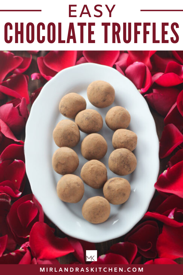 easy chocolate truffles promo image