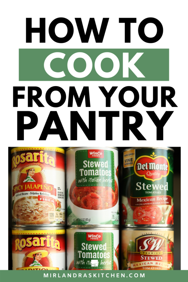 How to cook from your pantry promo image.