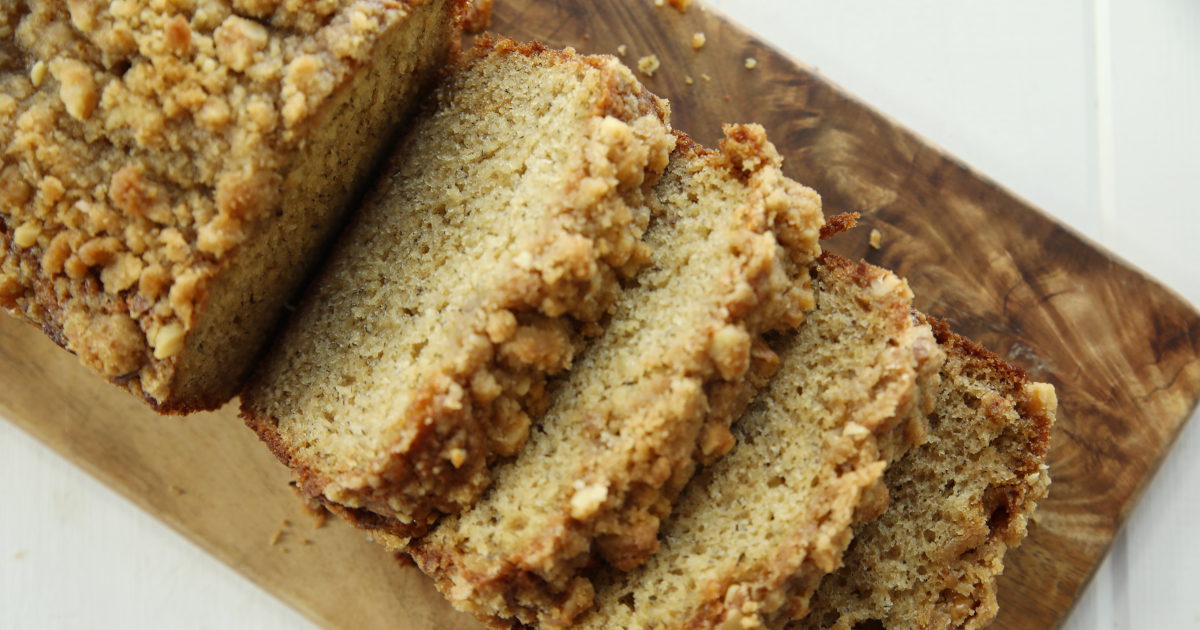 Banana Bread With Walnut Crumb Topping Mirlandra's Kitchen