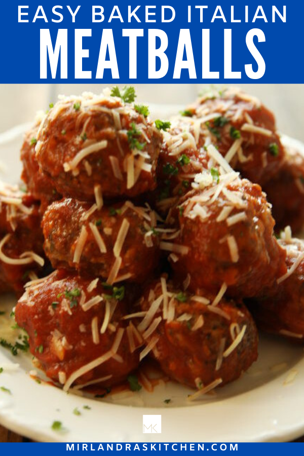 easy homemade Italian meatballs promo image