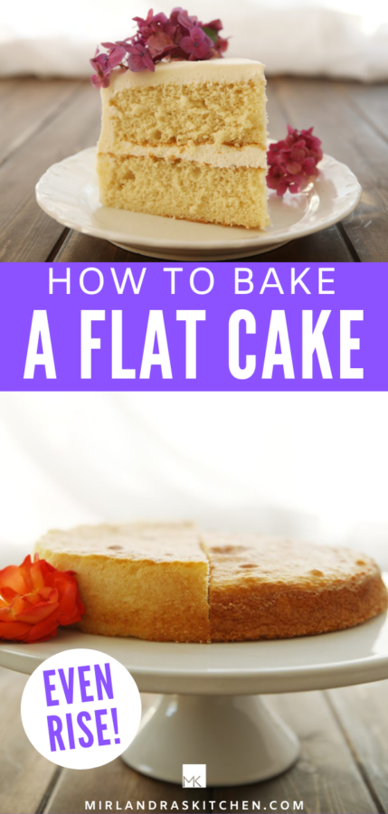 how to bake a flat cake promo image