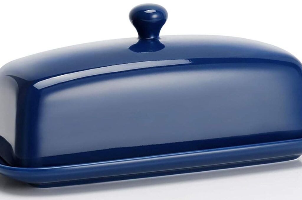 blue butter dish