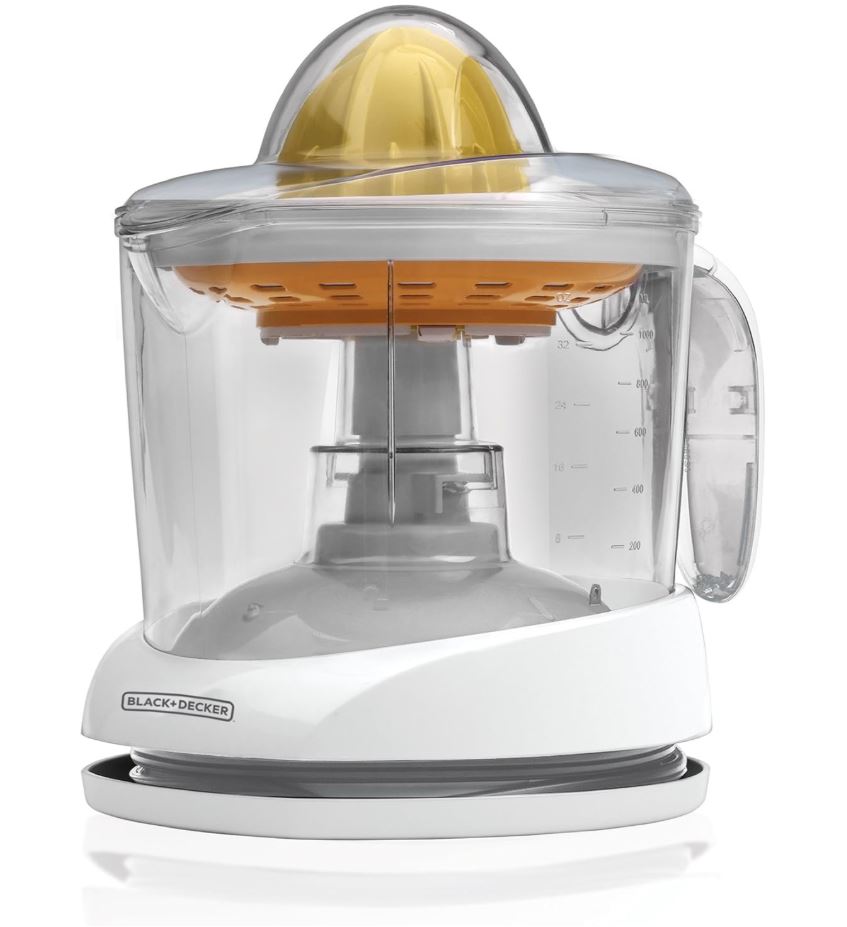 electric juicer for citrus. Clear with orange top