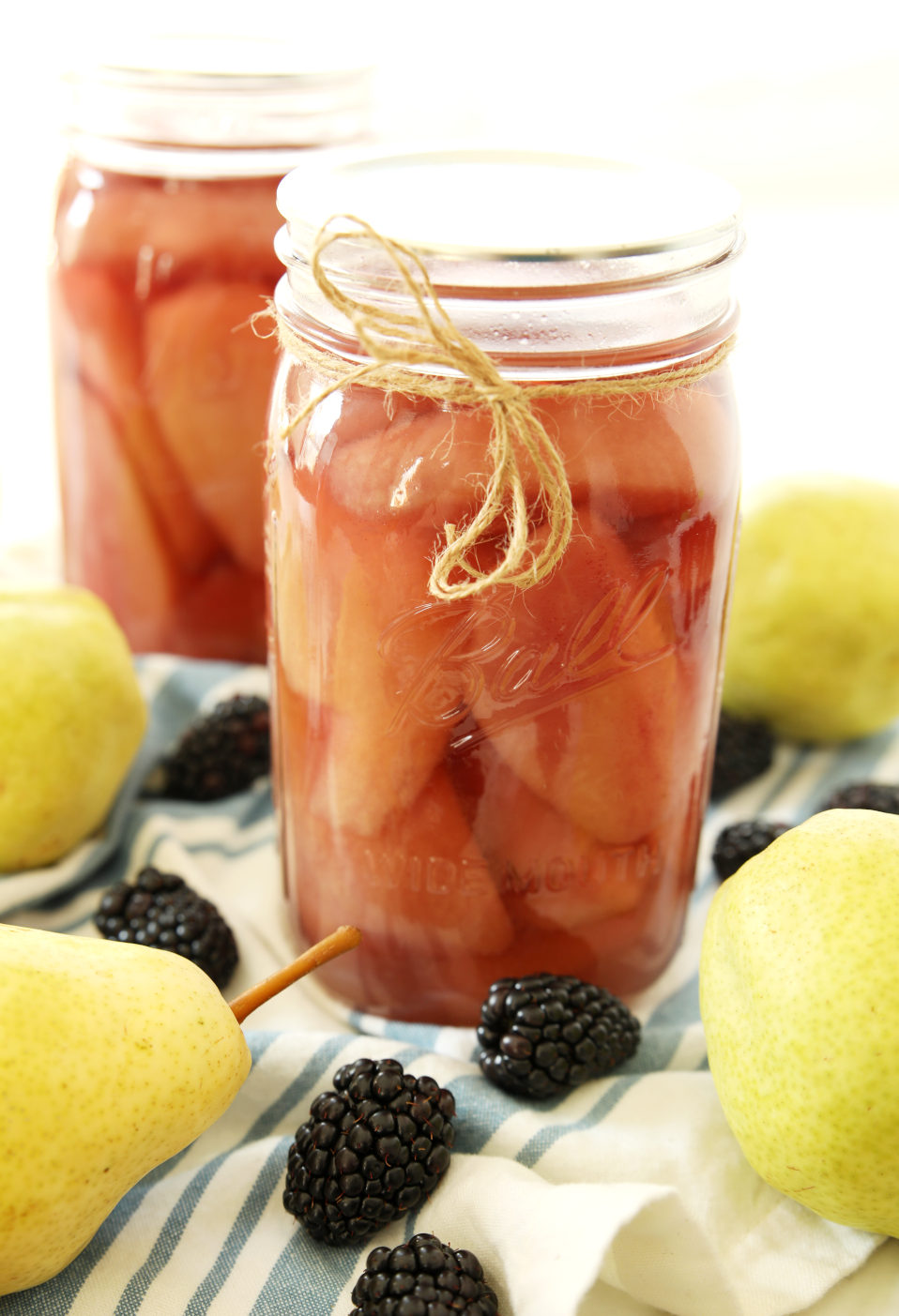How to Can Pears in Blackberry Simple Syrup - Mirlandra's Kitchen
