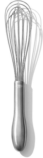 kichen whisk, metal OXO, ergonomic handle